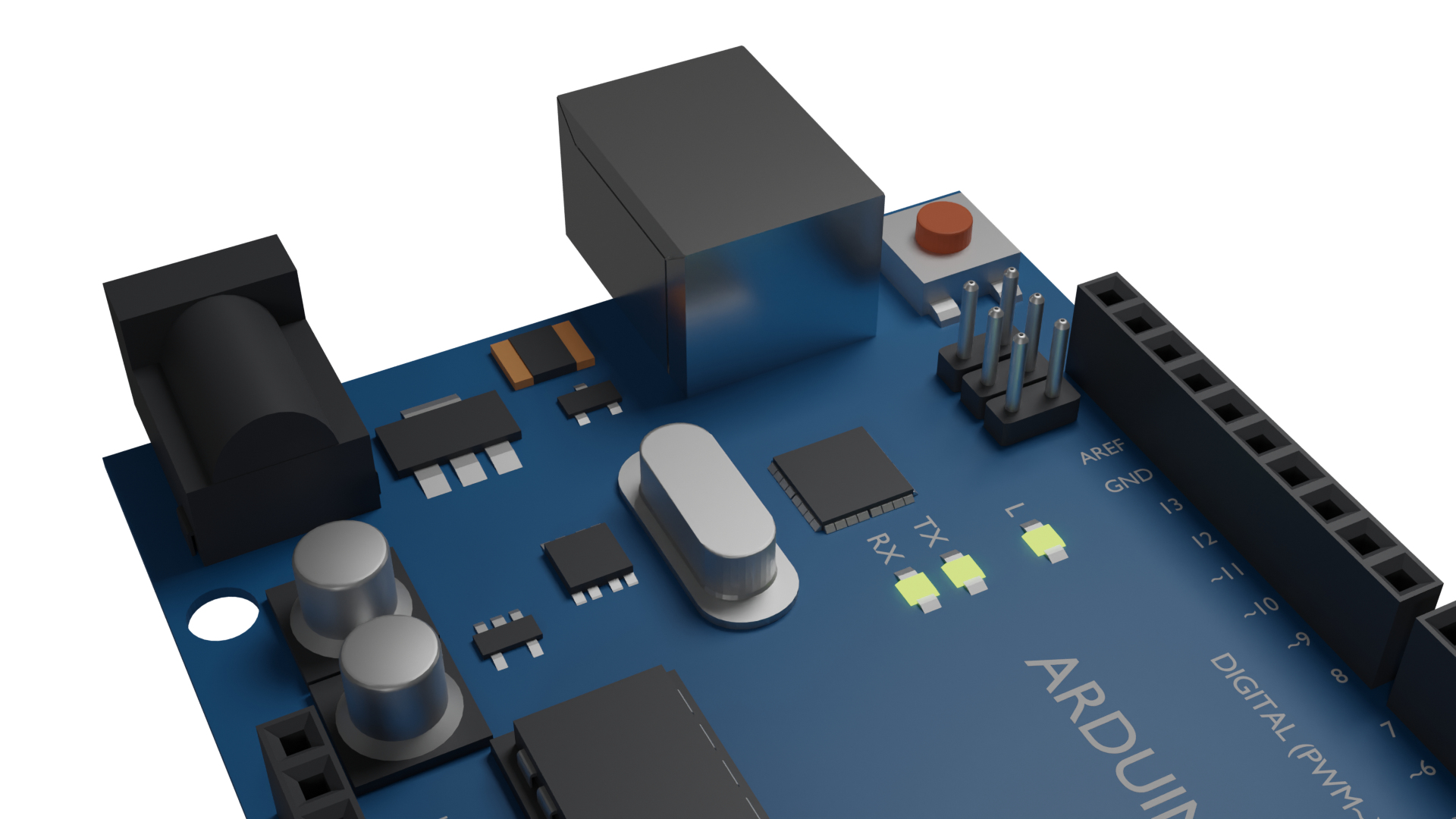 modelo 3d Microcontroller Arduino Uno - TurboSquid 2098012