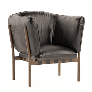 Black Leather Armchair