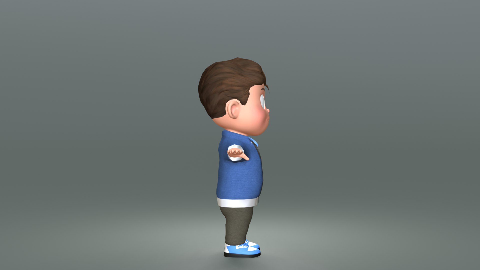 3D Boy Cartoon Character 2 Model - TurboSquid 1999028