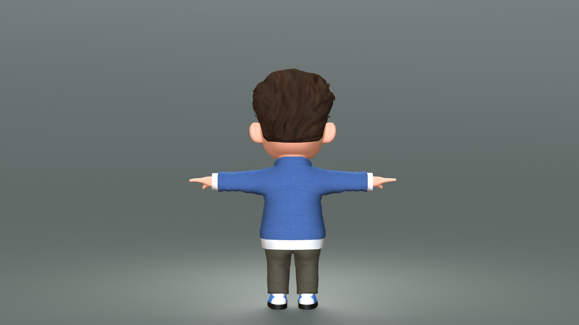 3D Boy Cartoon Character 2 Model - TurboSquid 1999028