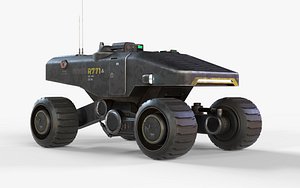 3D mars military transporter vehicle