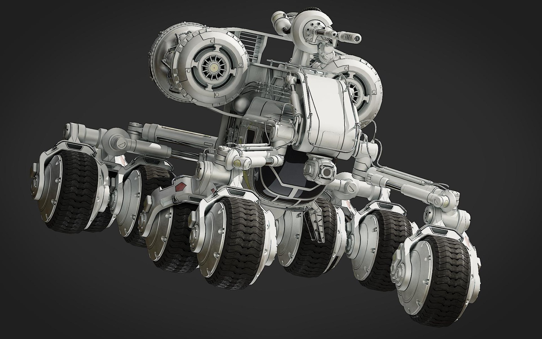 3D Scifi Rover model - TurboSquid 1853676