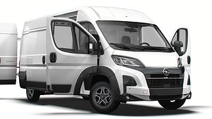 3D Opel Movano e Van L3H2 HQ Interior 2025
