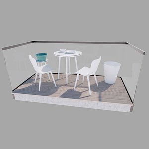 3D Outdoor Furniture and Staffage