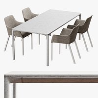 Kristalia boiacca mem soft dining set