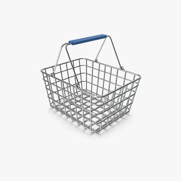 3D Metal Shopping Basket