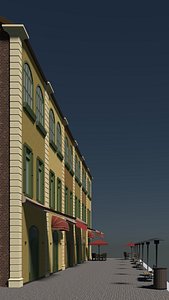 Vintage row house model