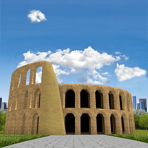 obj simple colosseum