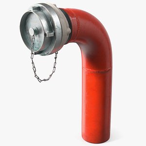 3D Pipe Fire Hydrant