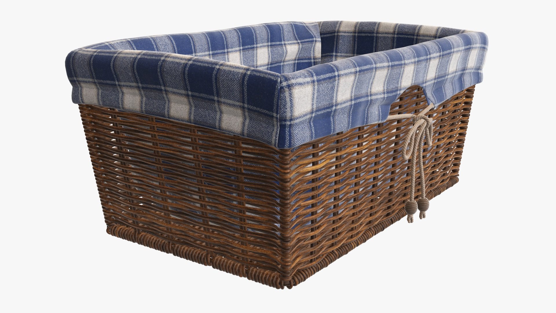 3D wicker basket fabric TurboSquid 1555803