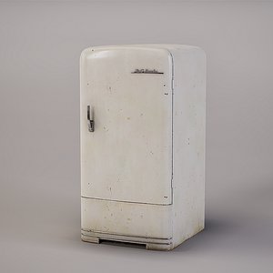 Old Refrigerator Low-poly 3D