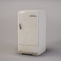 Old Refrigerator Low-poly 3D