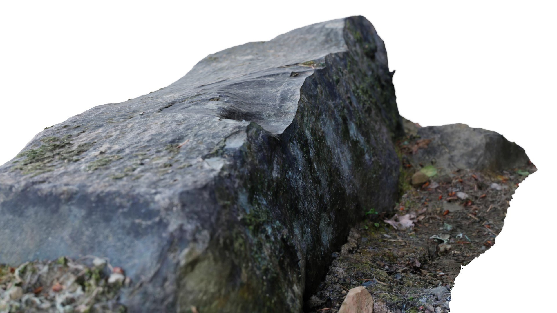 Rectangular Rock 3 Model - TurboSquid 2236176