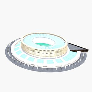 Football stadium in Krasnodar 3D model