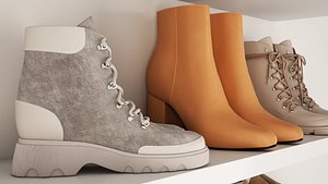 shoes fashion boots 3D model