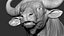 3D model Gaur Bos gaurus  VFX  most Zbrush Sculpture Digitale