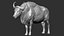 3D model Gaur Bos gaurus  VFX  most Zbrush Sculpture Digitale