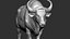 3D model Gaur Bos gaurus  VFX  most Zbrush Sculpture Digitale