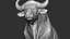 3D model Gaur Bos gaurus  VFX  most Zbrush Sculpture Digitale