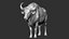 3D model Gaur Bos gaurus  VFX  most Zbrush Sculpture Digitale