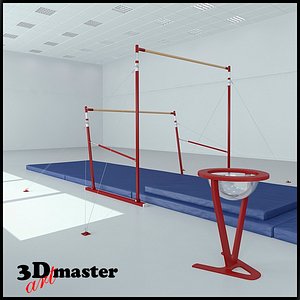 gymnastics uneven bars model