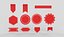 Modelo 3D de banner de fita