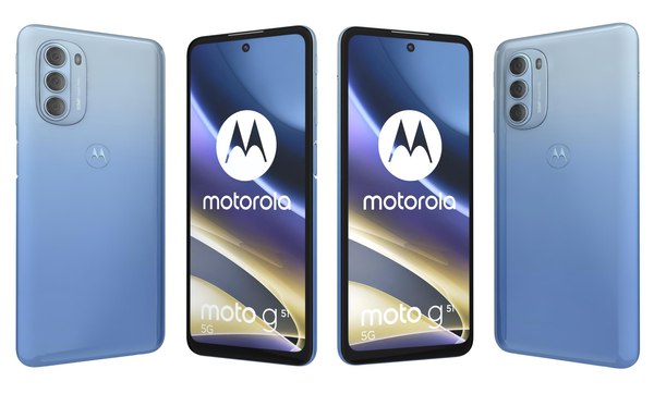 3D Motorola Moto G51 Aqua Blue