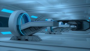3D Sci Fi Room