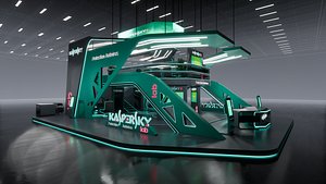 Booth Exhibition Kaspersky Lab Security 12x15m