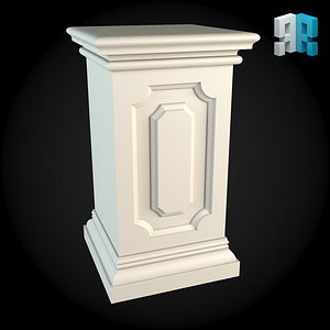 3d pedestal model