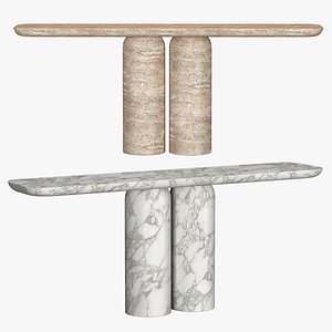 CUPOLA CARVED CONSOLE TABLE 3D