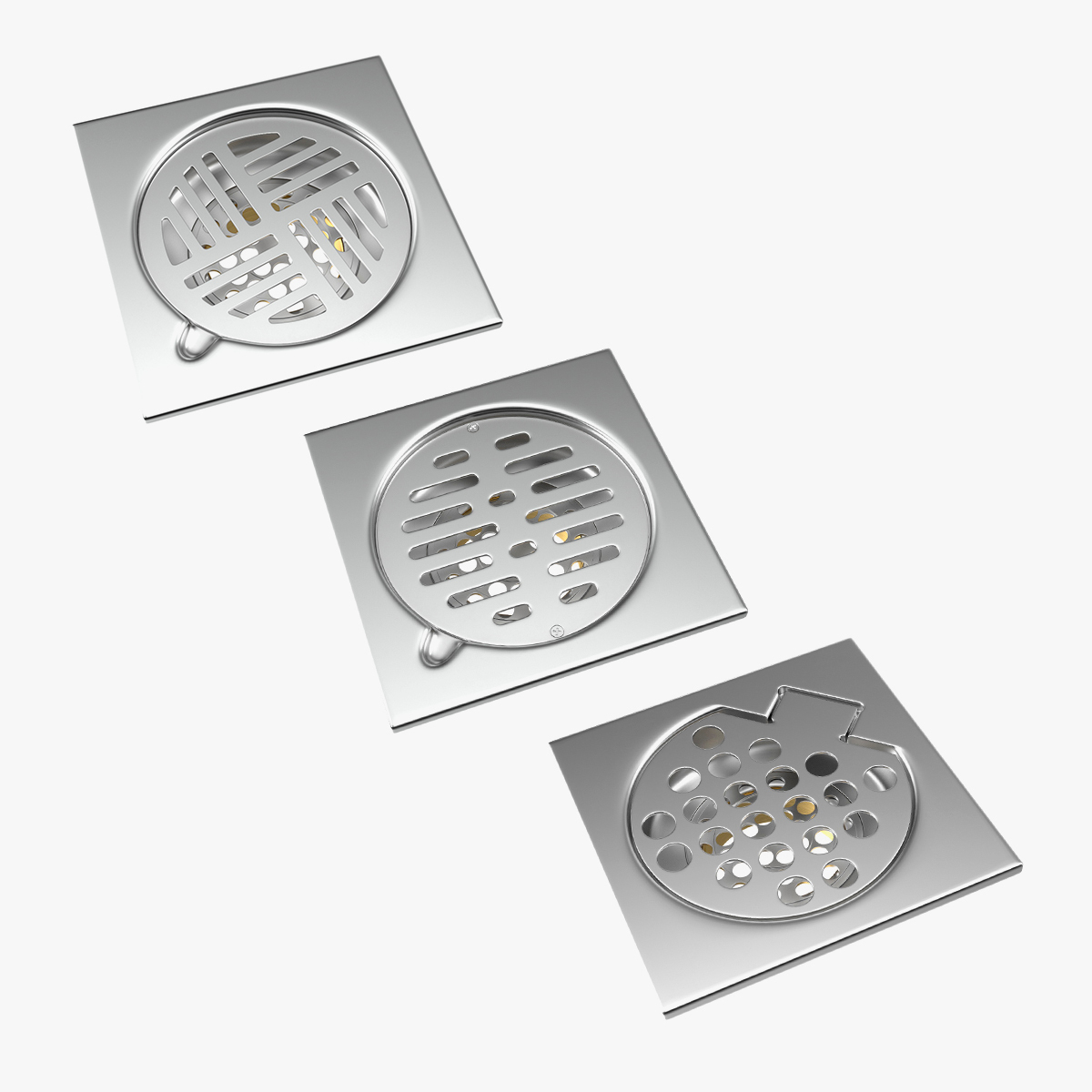 modelo 3d Shower Drains Collection - TurboSquid 2056599