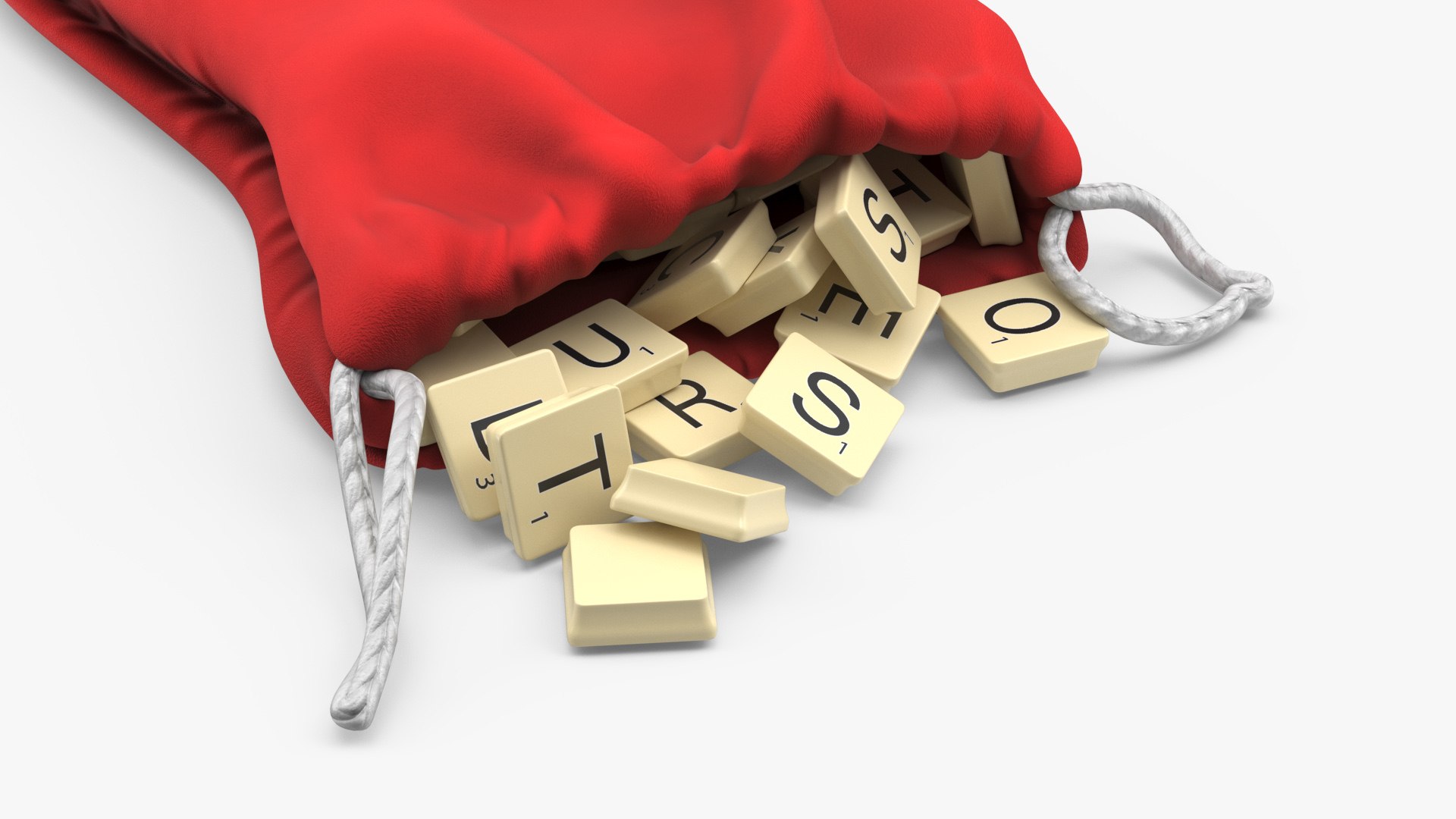 Bag Of Letters For Game Scrabble Model - TurboSquid 2276068
