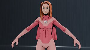 3D Atom Eve  low-poly model