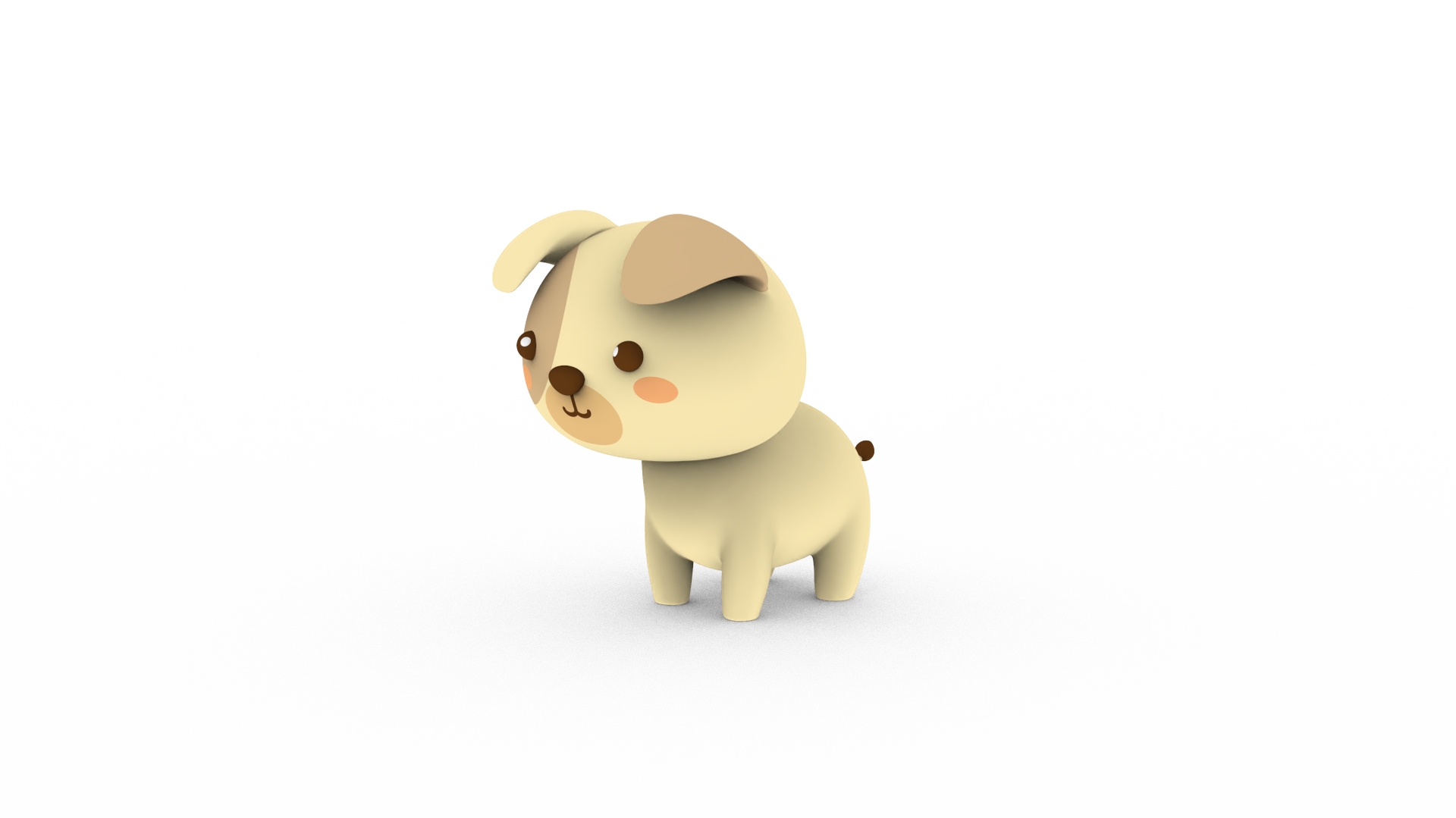 3D Cartoon Dog V001 Character - TurboSquid 2098538