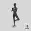 3D Female Mannequin Pose 07 model