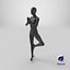 3D Female Mannequin Pose 07 model