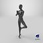 3D Female Mannequin Pose 07 model