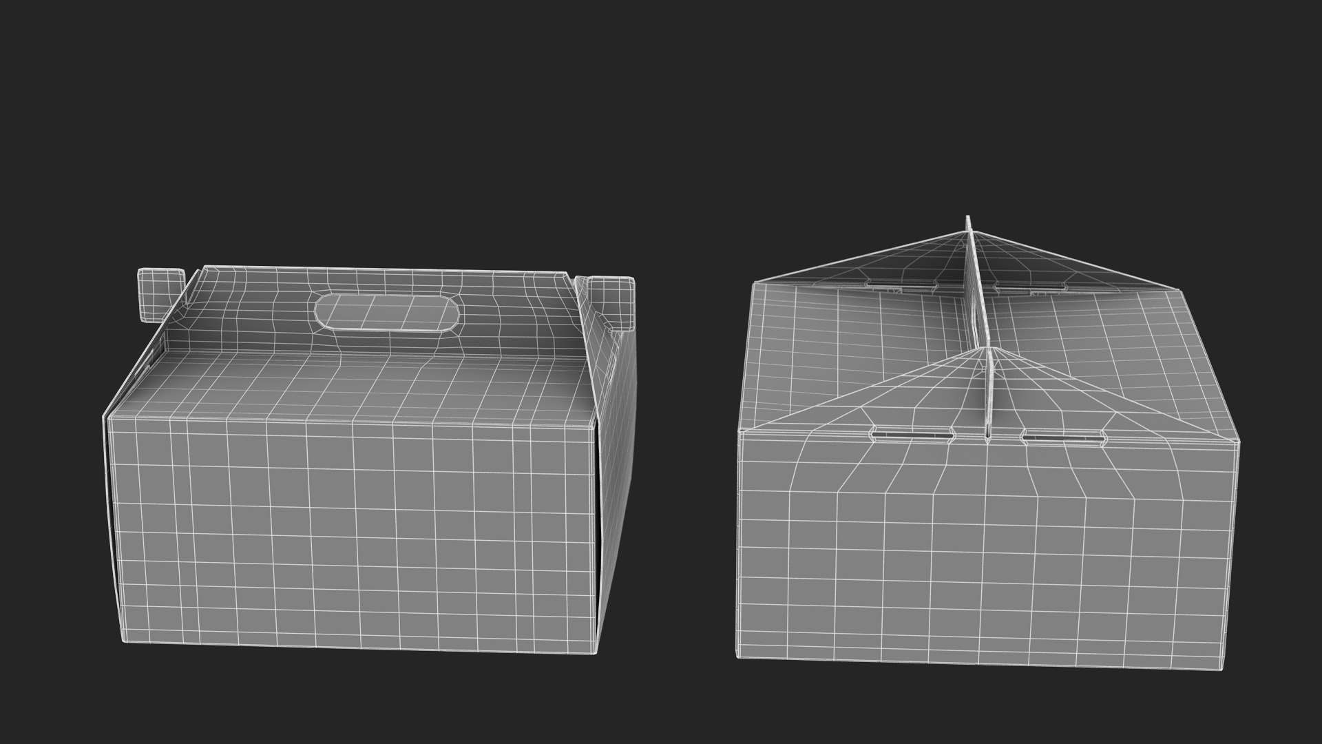 3D Model W Packaging Cake Box Pink No Window - TurboSquid 1942174
