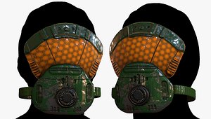 3D gas mask model