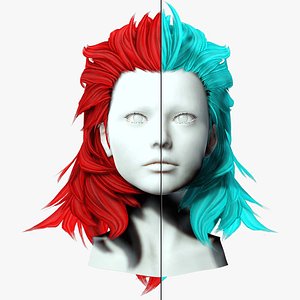3D Hair - Urchin Hairstyle model