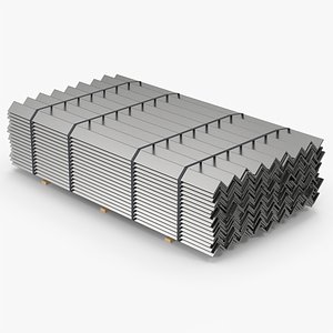 Stacked Flat Metal Bars