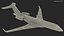 3D Business Jet Scale Model