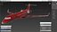 3D Business Jet Scale Model
