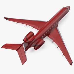 3D Business Jet Scale Model