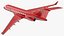 3D Business Jet Scale Model