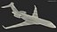 3D Business Jet Scale Model
