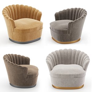 zanaboni armchairs chair 3D model