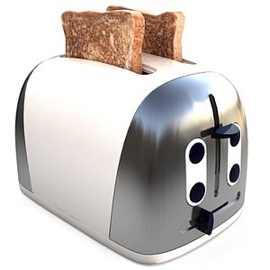 3d model toaster toast