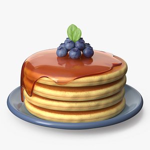 3D Cartoon Pancakes PBR
